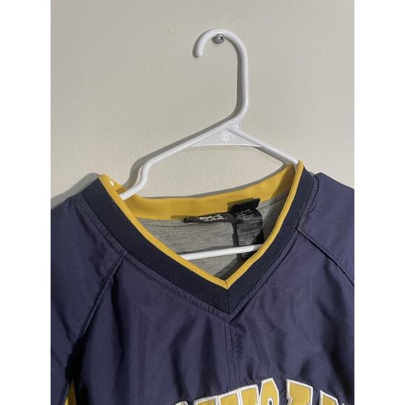 Vintage Michigan Wolverines Jacket Sz XXL Fleece lined Windbreaker Starter 90s - Picture 5 of 14
